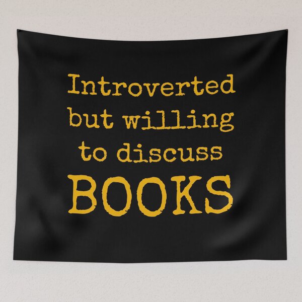 Item preview, Introverted but willing to discuss books designed and sold by Inspirationmotivation.