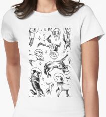 Hunde Raum Tailliertes T-Shirt für Frauen