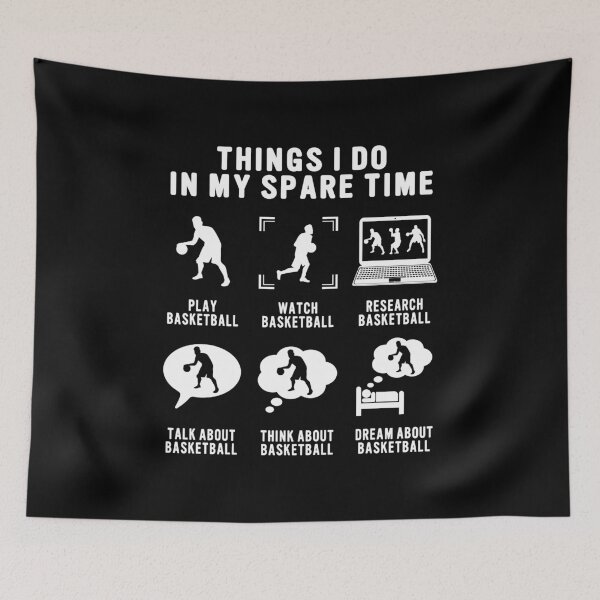 Item preview, Cosas que hago en mi tiempo libre Amante del baloncesto divertido designed and sold by Rahjihan.