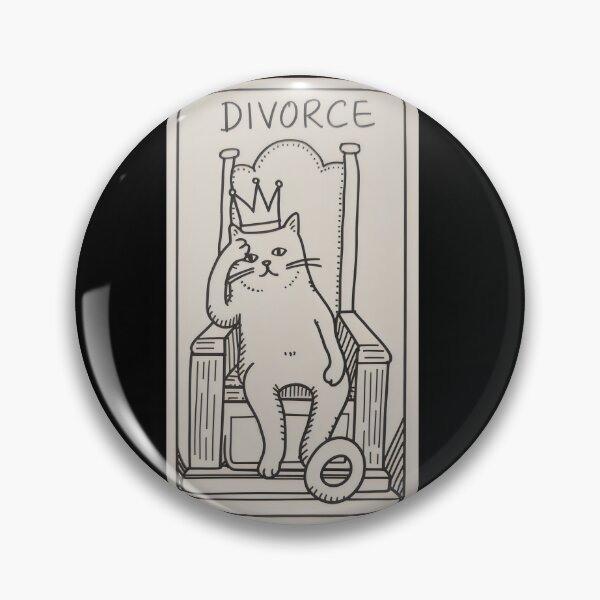 Item preview, Divorce Tarot Cat – Regal Cat on Throne, Single and Independent designed and sold by Cherry-Cat.