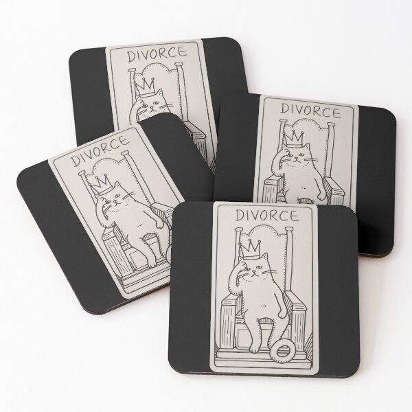 Item preview, Divorce Tarot Cat – Regal Cat on Throne, Single and Independent designed and sold by Cherry-Cat.