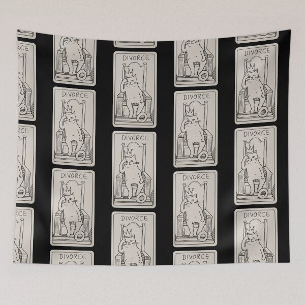 Item preview, Divorce Tarot Cat – Regal Cat on Throne, Single and Independent designed and sold by Cherry-Cat.
