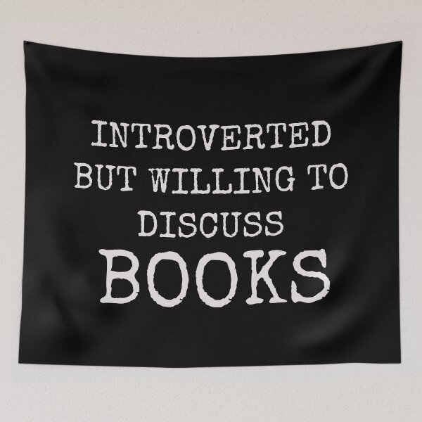 Item preview, Introverted but willing to discuss books designed and sold by Inspirationmotivation.