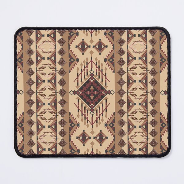 Item preview, ethnic pattern, geometric,on background, red brown,design, tribal fabric, native american,for tiles,and rugs.Vector illustration,seamless. designed and sold by DMTJ.