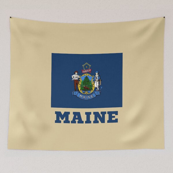 Item preview, Maine - Flag of State designed and sold by Amazing States of America.