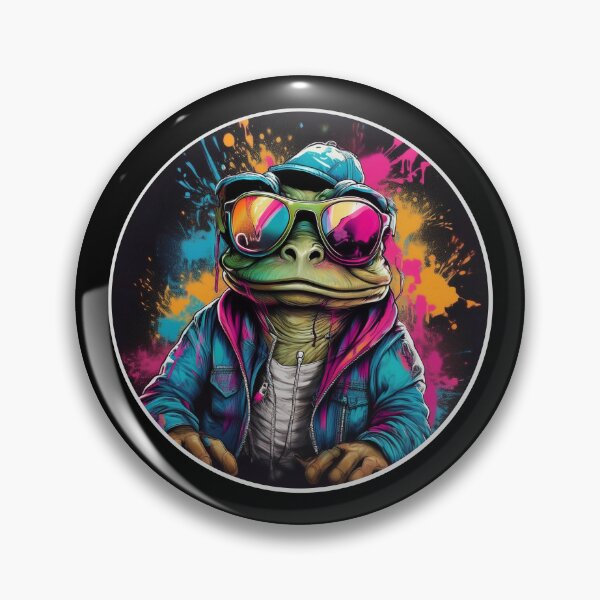 Item preview, Graffitti Frog in Sunglasses  designed and sold by Boxing Kangaroo Retail Company.