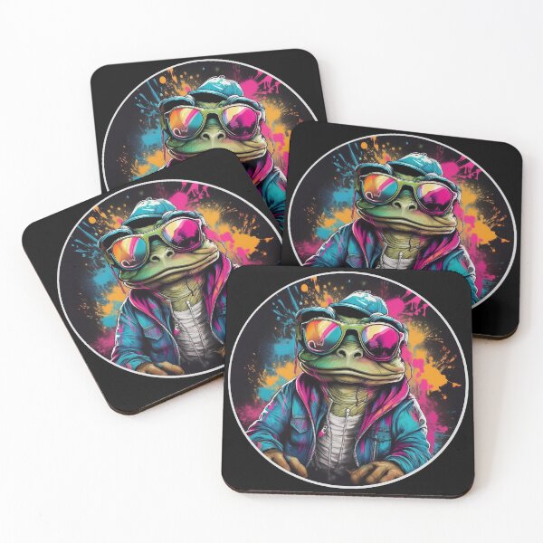 Item preview, Graffitti Frog in Sunglasses  designed and sold by Boxing Kangaroo Retail Company.