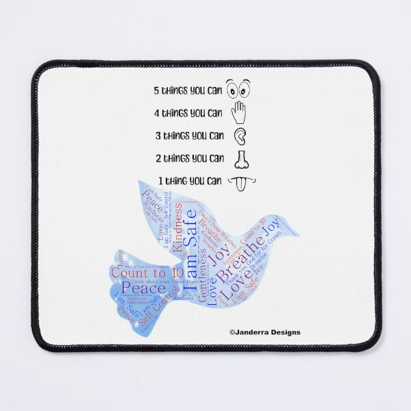 Item preview, I am Safe Dove Five Senses Grounding Mindful Exercise designed and sold by JanderraDesigns.