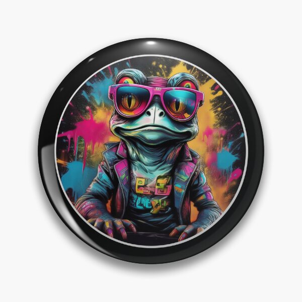 Item preview, Graffitti Frog in Sunglasses  designed and sold by Boxing Kangaroo Retail Company.