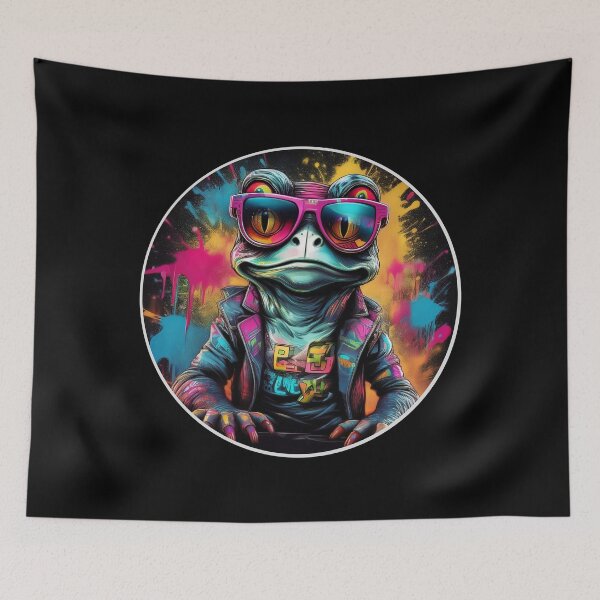 Item preview, Graffitti Frog in Sunglasses  designed and sold by Boxing Kangaroo Retail Company.