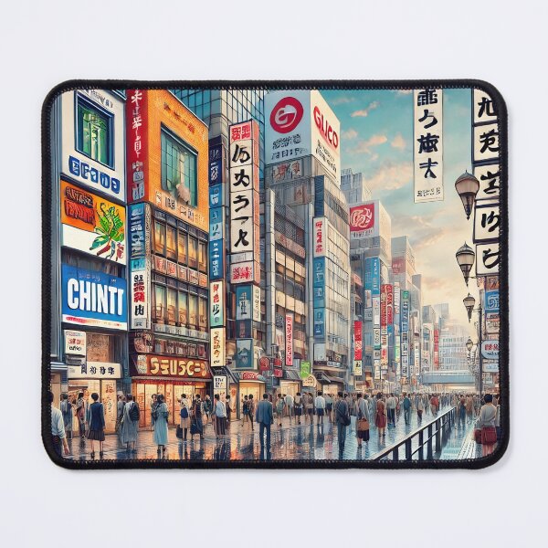 Item preview, Dotonbori Osaka Illustration designed and sold by unrealartwork.