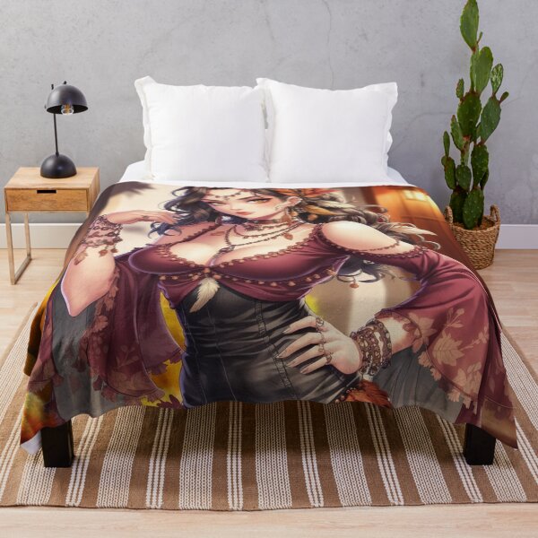 Item preview, Boho Femme Fatale Thanksgiving - Anime-Style Rustic Charm designed and sold by DEEPDesignsART.
