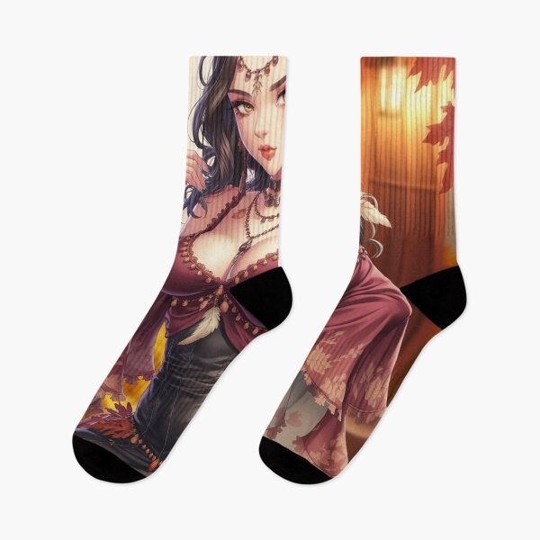 Item preview, Boho Femme Fatale Thanksgiving - Anime-Style Rustic Charm designed and sold by DEEPDesignsART.