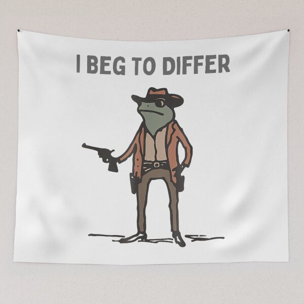 Item preview, I Beg To Differ Frog designed and sold by spirorinin.