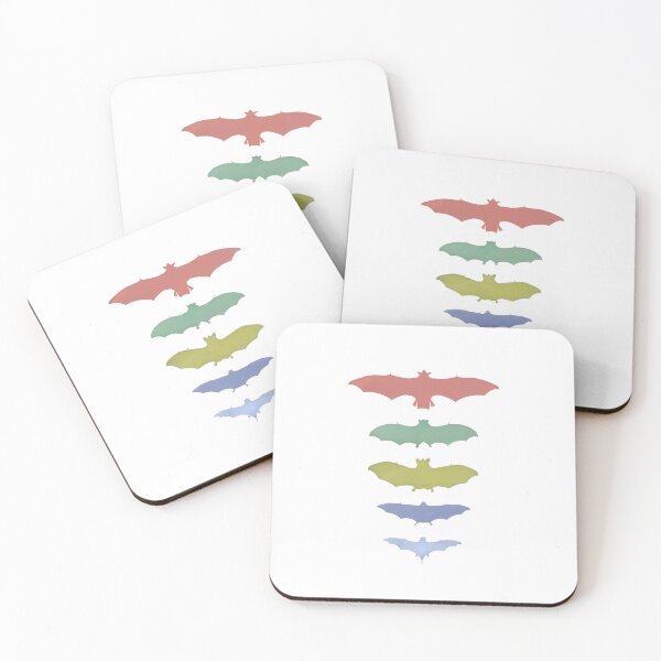 Item preview, Colorful bat silhouettes designed and sold by JavierLazaro.