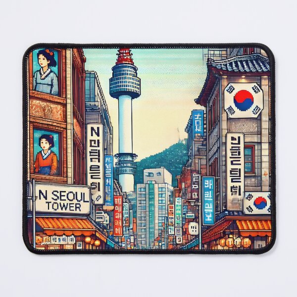 Item preview, Seoul Tower Pixel Art designed and sold by unrealartwork.