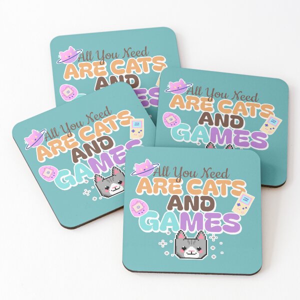 Item preview, All You Need are Cats and Games - Cute Gamer designed and sold by Circle-Cats.