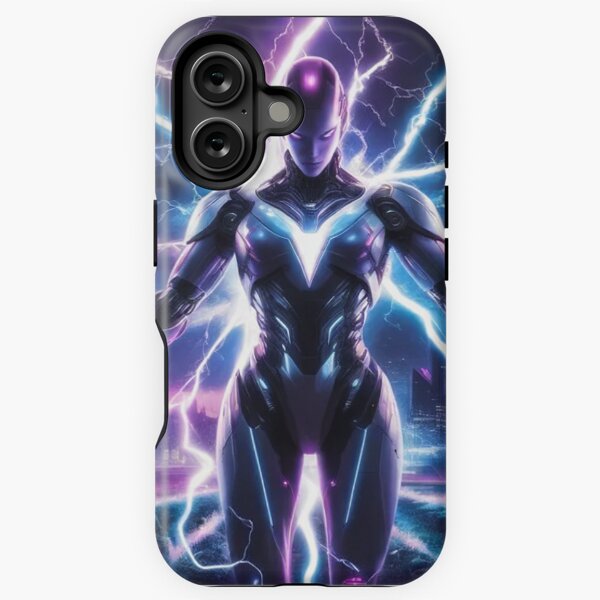 Neon Tempest - Blue Electric iPhone Tough Case