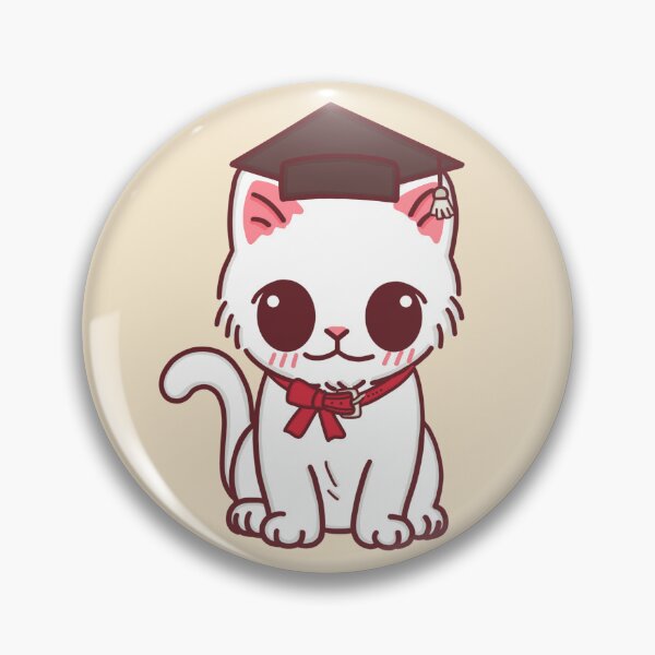 Item preview, Cute Graduation Cat – Adorable Cartoon Kitty with Cap and Bow for Graduation Gifts designed and sold by BGMeYou.