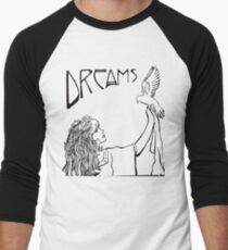 Stevie Nicks- Art Nouveau Style- B&W Baseball ¾ Sleeve T-Shirt