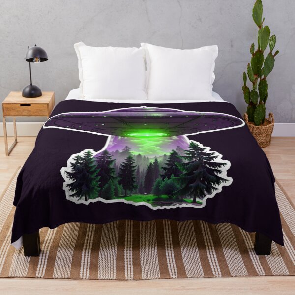 Item preview, UFO Over The Forest designed and sold by TheArtOfPat.