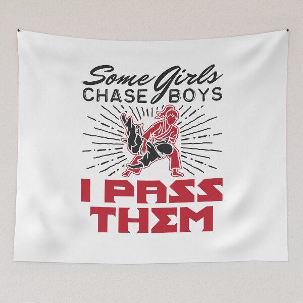 Item preview, Jiu Jitsu Women Some Girls Chase Boys I Pass Them designed and sold by jaygo.