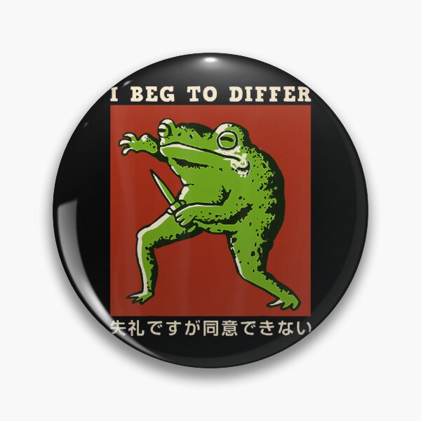 Item preview, I Beg To Differ Japanese Funny Frog designed and sold by spirorinin.