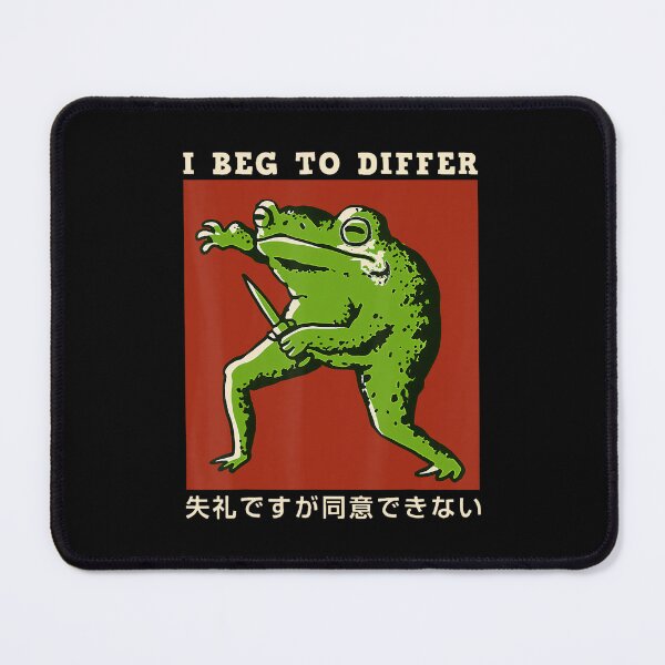 Item preview, I Beg To Differ Japanese Funny Frog designed and sold by spirorinin.