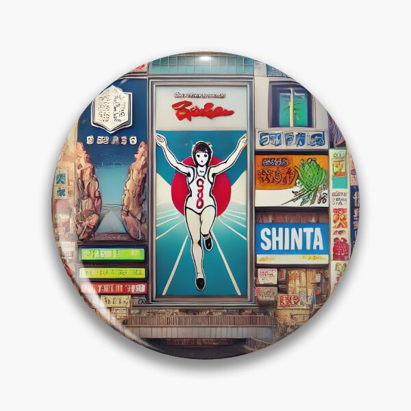 Item preview, Dotonbori at Night Osaka Illustration designed and sold by unrealartwork.