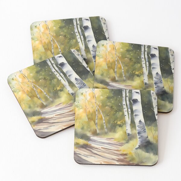 Item preview, Sunny Birch Trees Pathway designed and sold by CalmnessbyChoice.