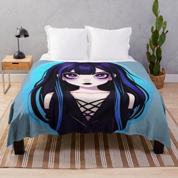 Item preview, Purple Hair y2k Aesthetic Cute Alt Girl designed and sold by MadnessEnvelope.