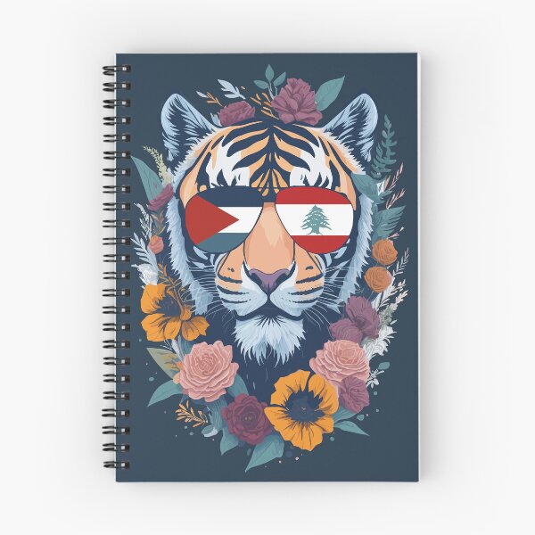 Item preview, Palestine and Lebanon Flags Tiger designed and sold by Mo5tar.