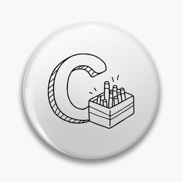Item preview, Illustration of Chalk in the Box Beside Letter C designed and sold by rasagamastore.