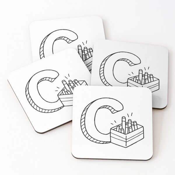 Item preview, Illustration of Chalk in the Box Beside Letter C designed and sold by rasagamastore.