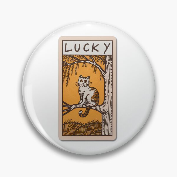 Item preview, Lucky Cat Tarot Card – Feline Fortune in Nature Scene designed and sold by Cherry-Cat.