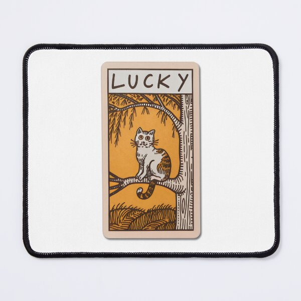 Item preview, Lucky Cat Tarot Card – Feline Fortune in Nature Scene designed and sold by Cherry-Cat.