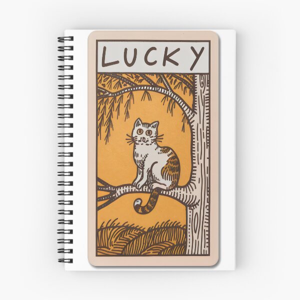 Artikelvorschau, Tarotkarte „Glückskatze“ – Katzenglück in der Natur entworfen und verkauft von Cherry-Cat.
