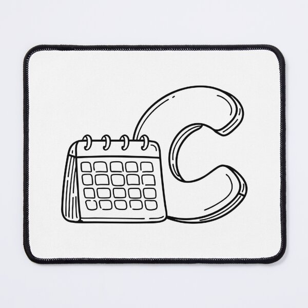 Item preview, Illustration of a Calendar Beside Letter C designed and sold by rasagamastore.