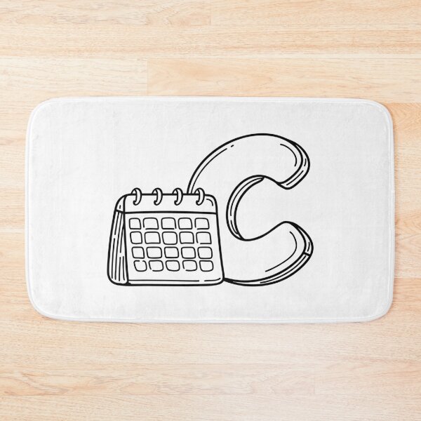 Item preview, Illustration of a Calendar Beside Letter C designed and sold by rasagamastore.