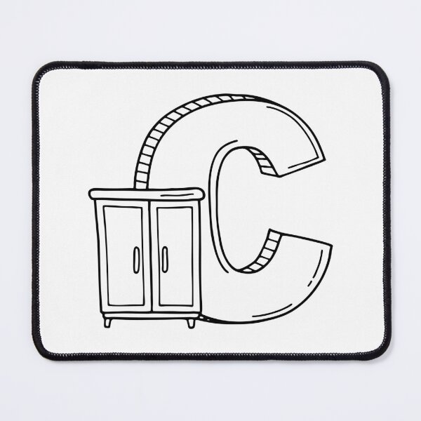 Item preview, Illustration of a Cupboard Beside Letter C designed and sold by rasagamastore.