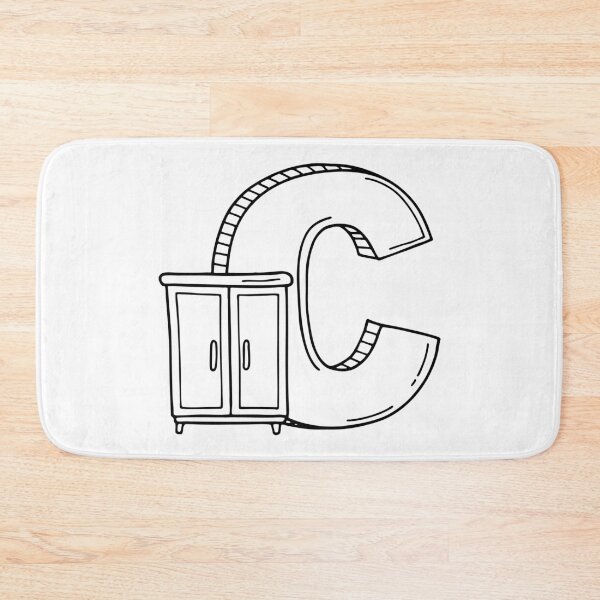 Item preview, Illustration of a Cupboard Beside Letter C designed and sold by rasagamastore.