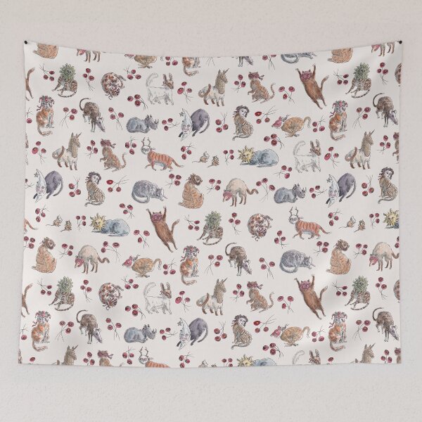 Item preview, Cats in masks! designed and sold by tanaudel.