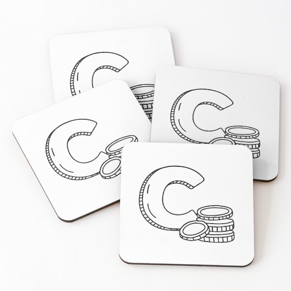 Item preview, Illustration of Coins Beside Letter C designed and sold by rasagamastore.