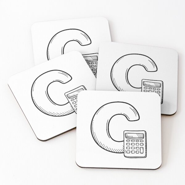 Item preview, Illustration of a Calculator Beside Letter C designed and sold by rasagamastore.