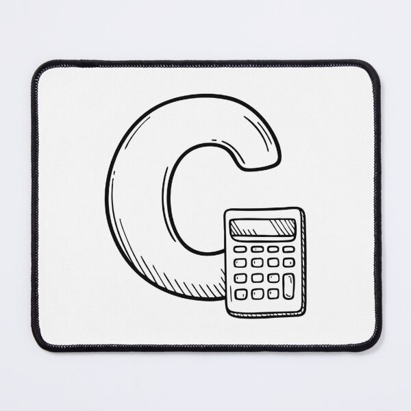 Item preview, Illustration of a Calculator Beside Letter C designed and sold by rasagamastore.