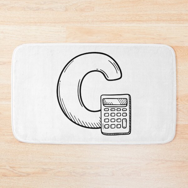 Item preview, Illustration of a Calculator Beside Letter C designed and sold by rasagamastore.