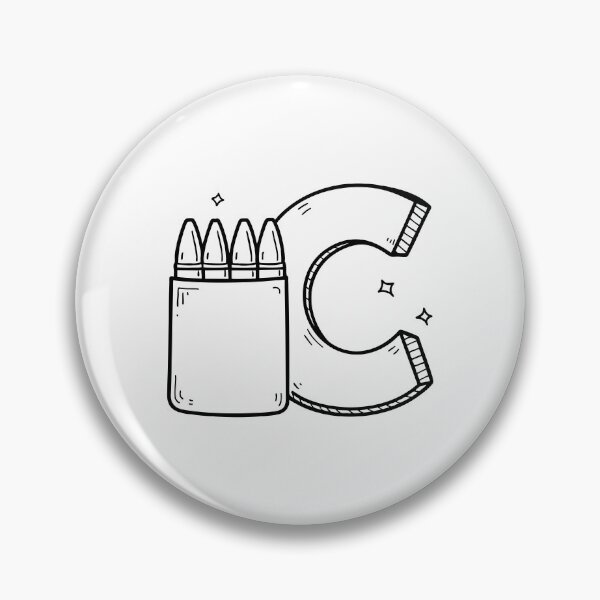 Item preview, Illustration of a Crayon Pack Beside Letter C designed and sold by rasagamastore.