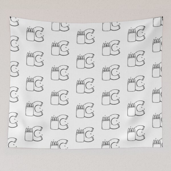 Item preview, Illustration of a Crayon Pack Beside Letter C designed and sold by rasagamastore.