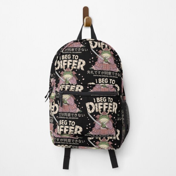 Item preview, Samurai Frog Humor Bold I Beg To Differ Japanese designed and sold by spirorinin.