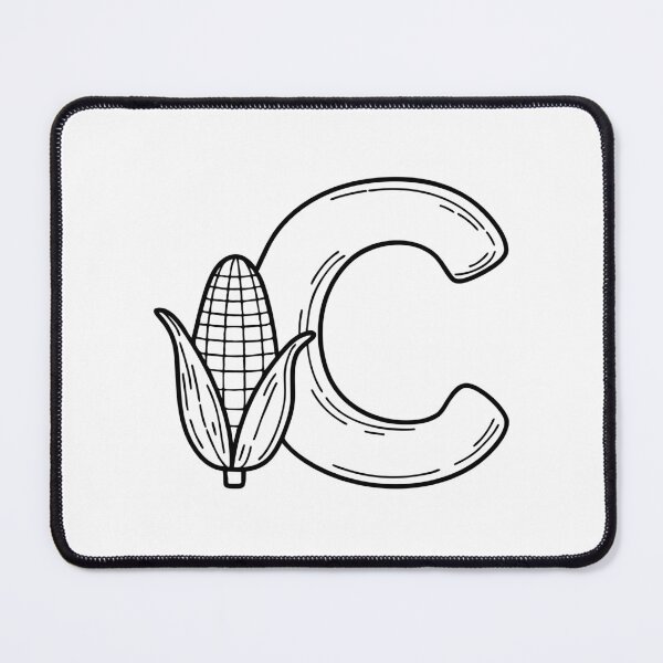 Item preview, Illustration of Corn Beside Letter C designed and sold by rasagamastore.